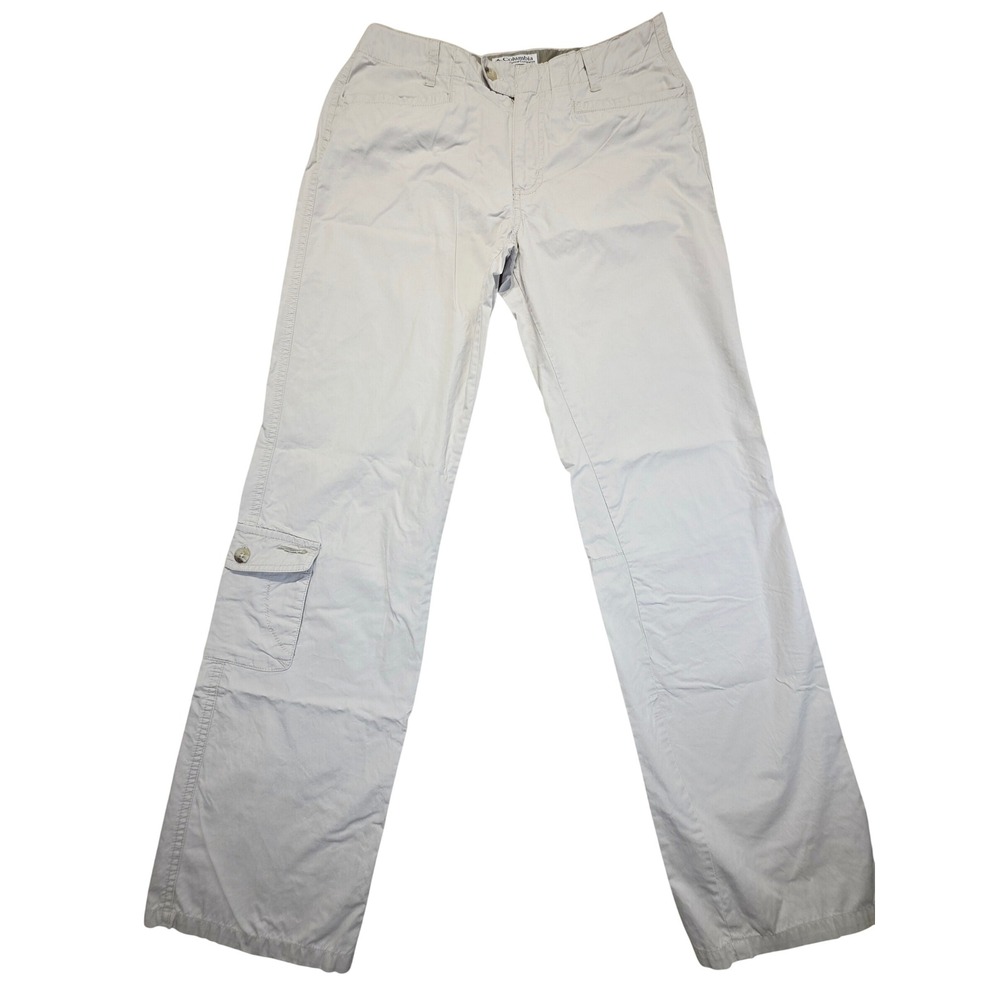 Columbia Sportswear Womens Cargo Pants Size 6 Tan Cotton Outdoor Hiking Utility